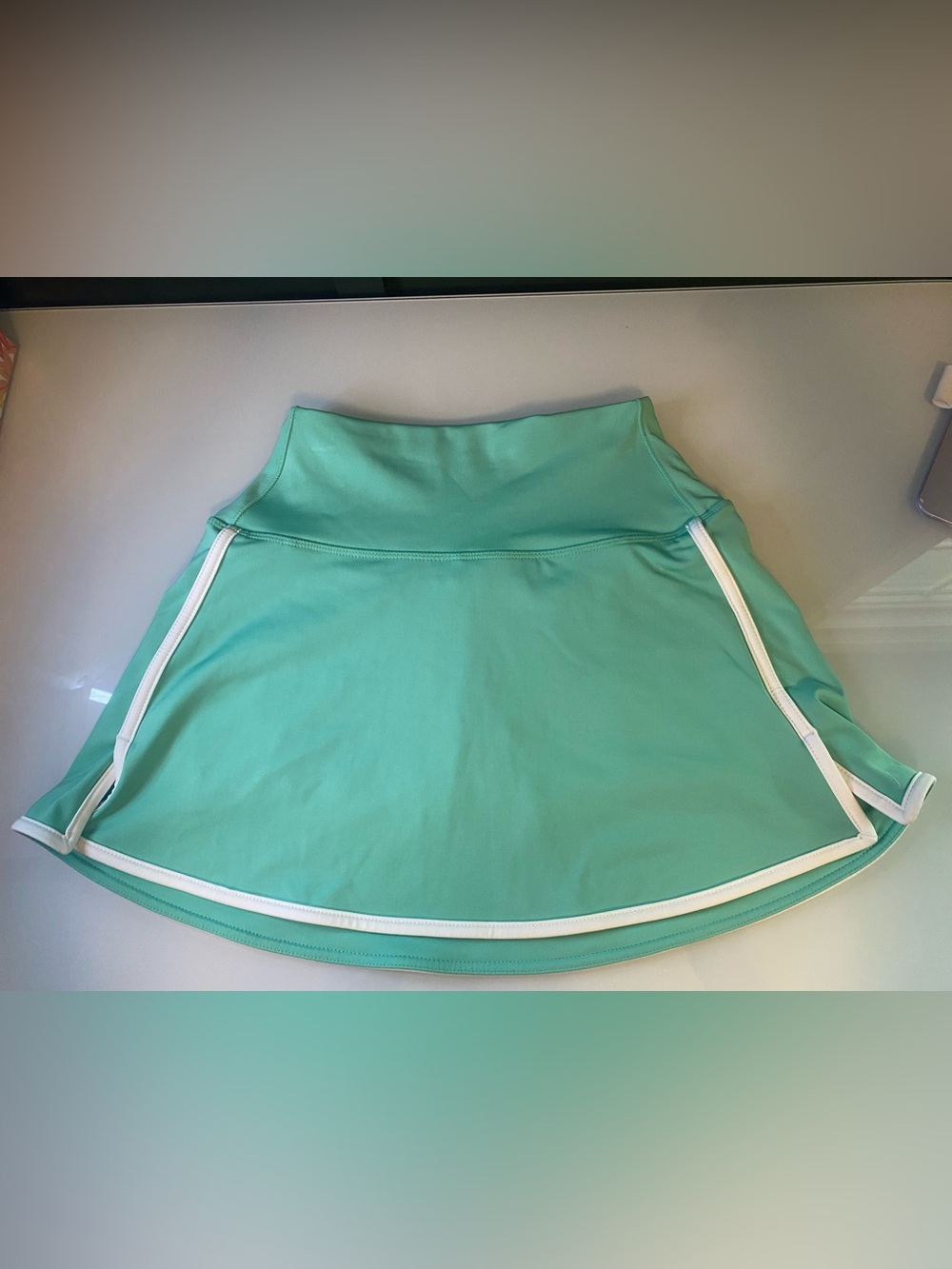 DSG Aqua Green Mini Skort with White Trim